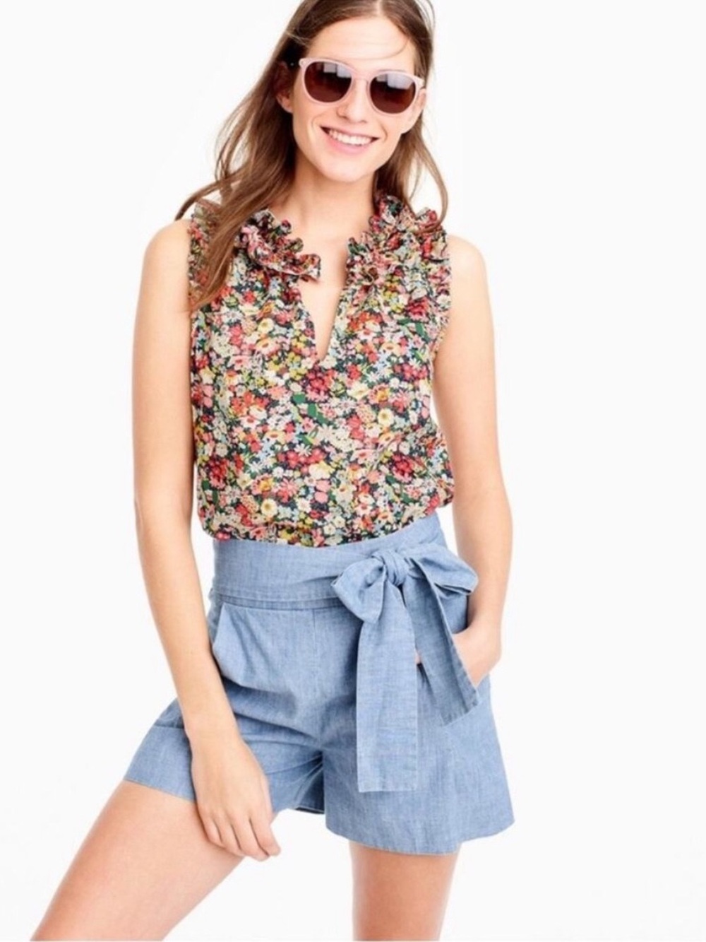 J. Crew x Liberty Thorpe Floral Blouse *TALL